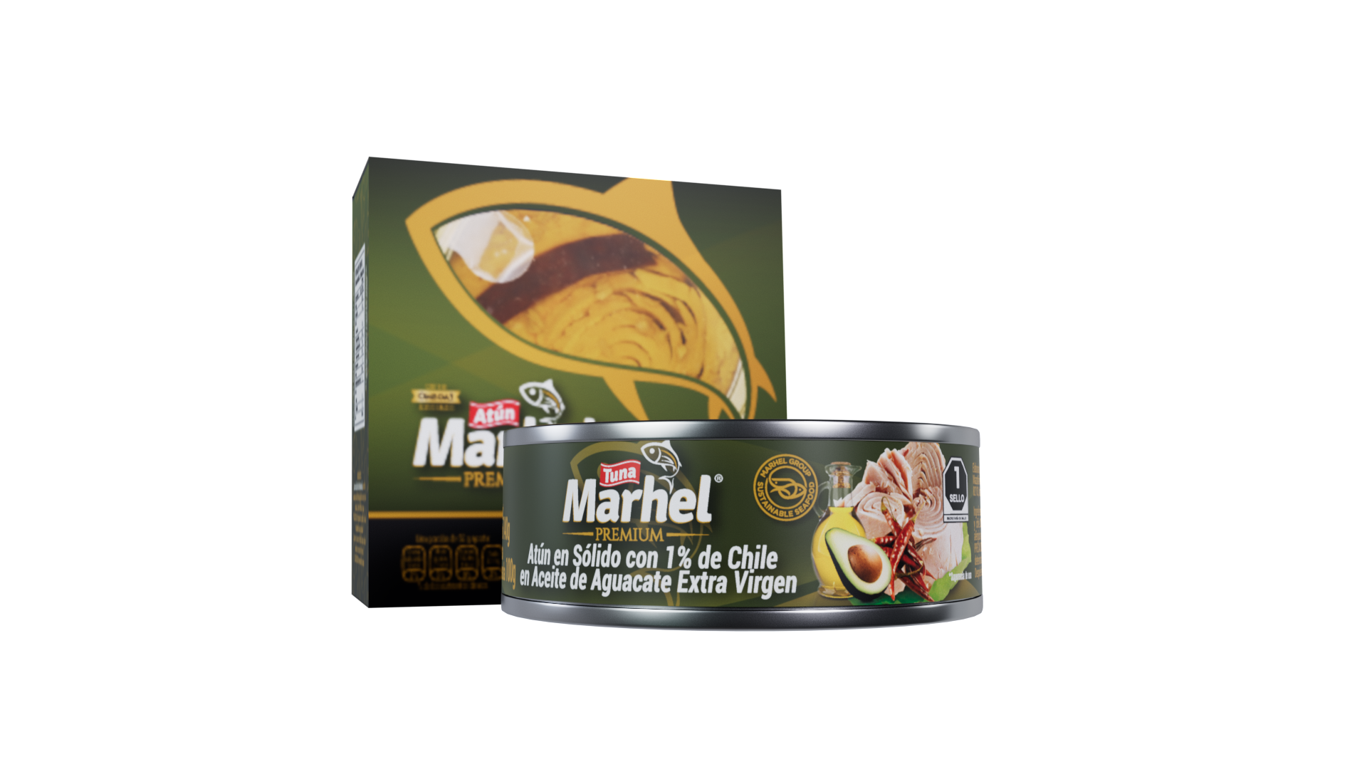 Marhel PREMIUM con 1% de Chile en Aceite de Aguacate Extra Virgen